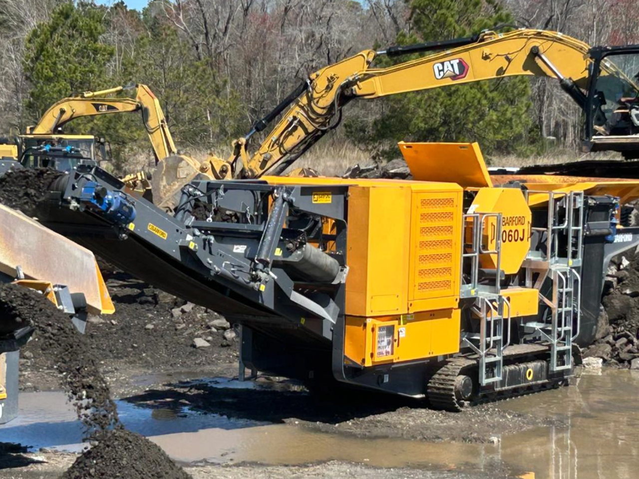 Photo of the Barford 1060J Track Jaw Crusher